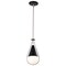 Nuvo Admiral 1-Light Pendant 6 in. Matte Black and Brushed Nickel White Opal Glass 60/7912 - alternate 7